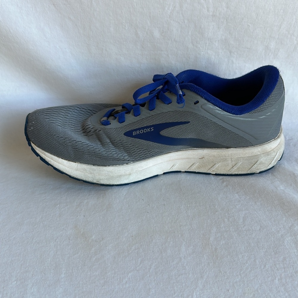 Brooks Transmit 2 gray and blue running shoes, size 8 - Picture 6 of 9